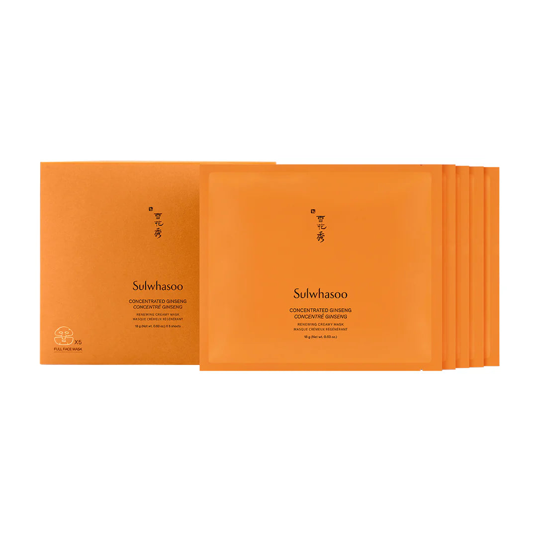 SULWHASOO Concentrated Ginseng Renewing Creamy Mask 5ea x 18g