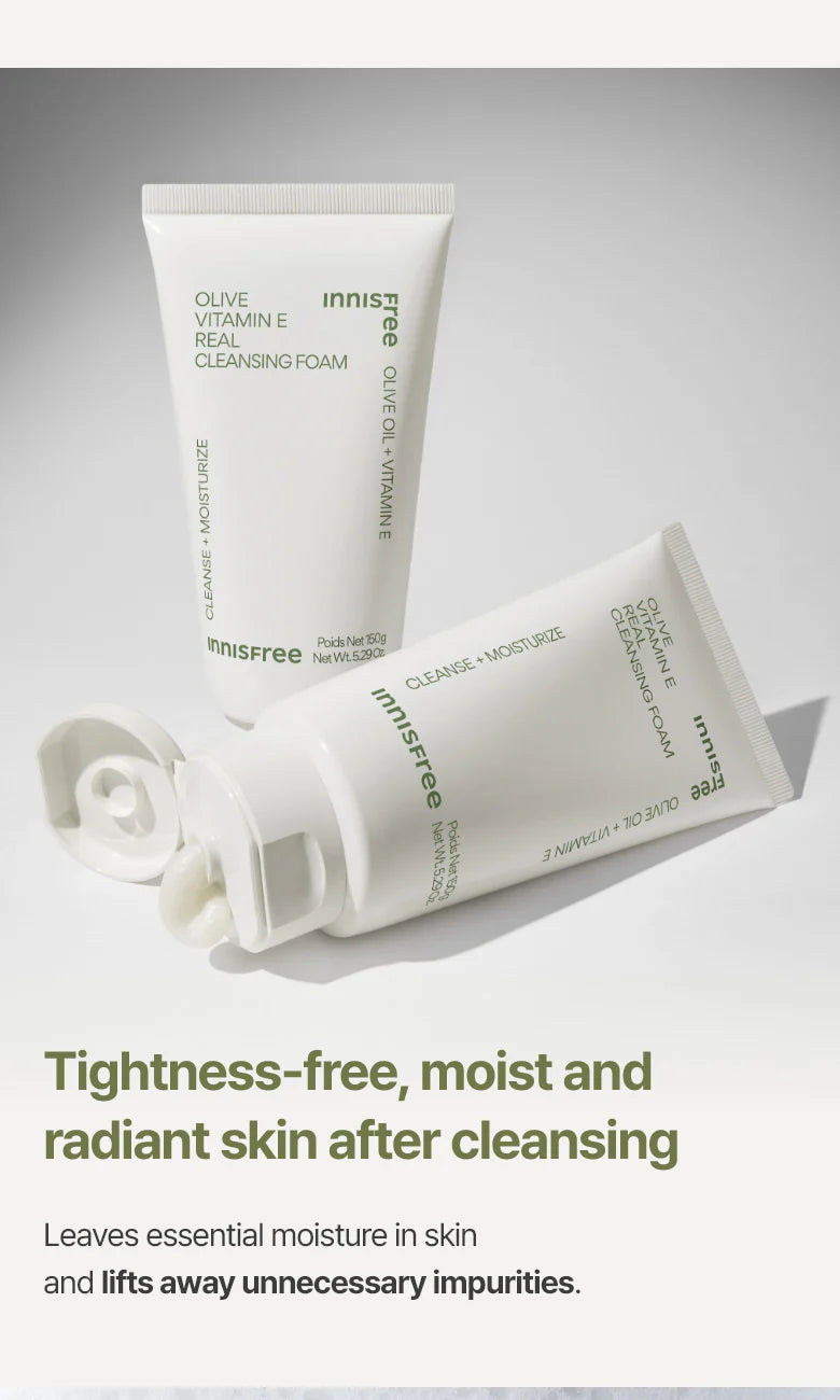 INNISFREE Olive Vitamin E Real Cleansing Foam 150g