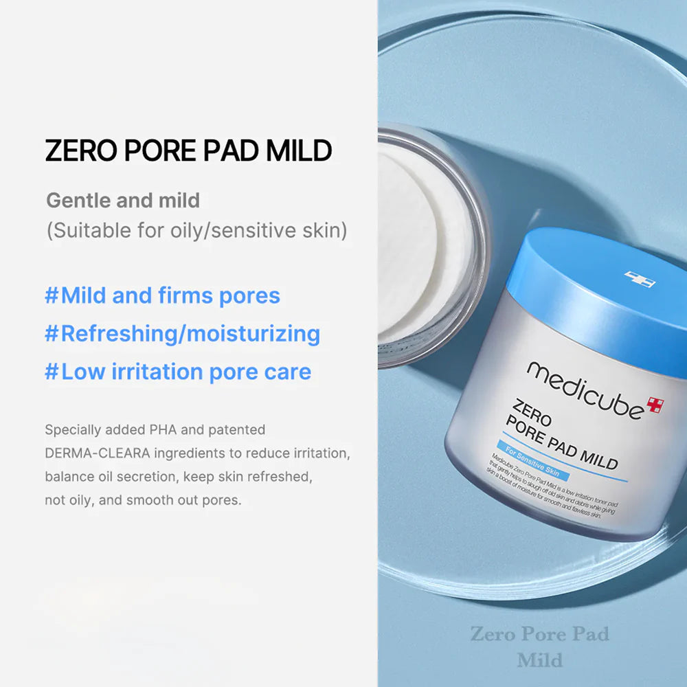 MEDICUBE Zero Pore Pad Mild 70ea [155g]