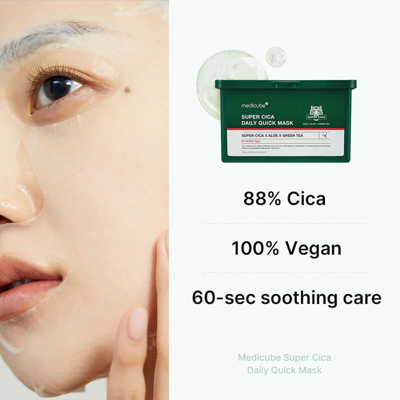 MEDICUBE Super Cica Daily Quick Mask 30ea 350g