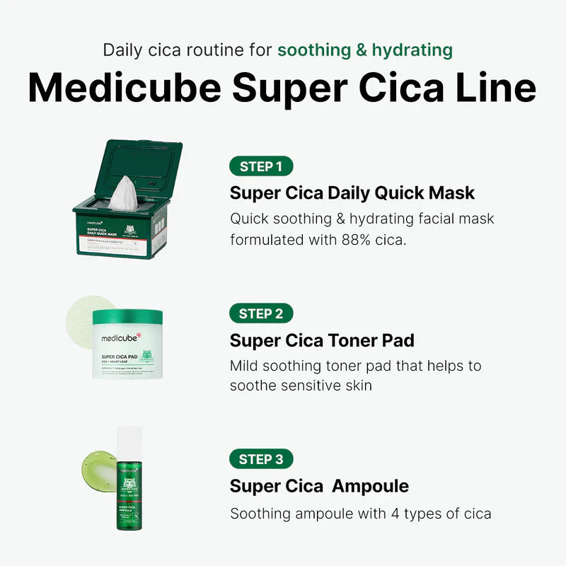 MEDICUBE Super Cica Daily Quick Mask 30ea 350g