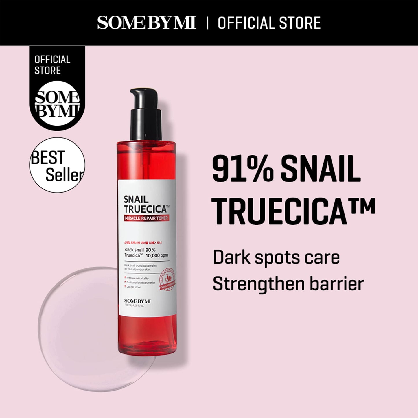 SOME BY MI Snail Truecica Miracle Repair Toner 135ml