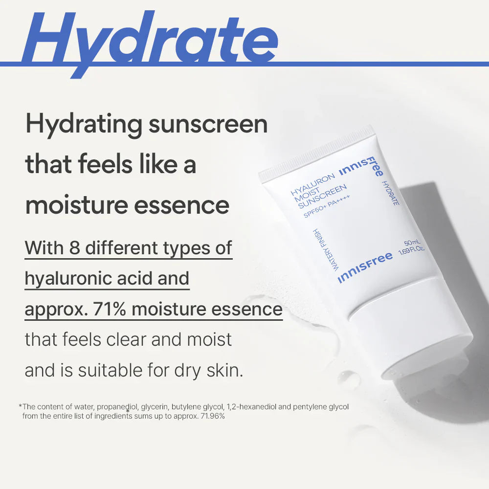 INNISFREE Hyaluron Moist Sunscreen SPF50+ PA++++ 50ml