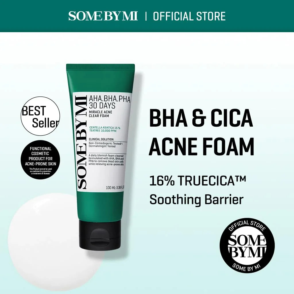 SOME BY MI AHA.BHA.PHA 30 Days Miracle Acne Clear Foam 100ml