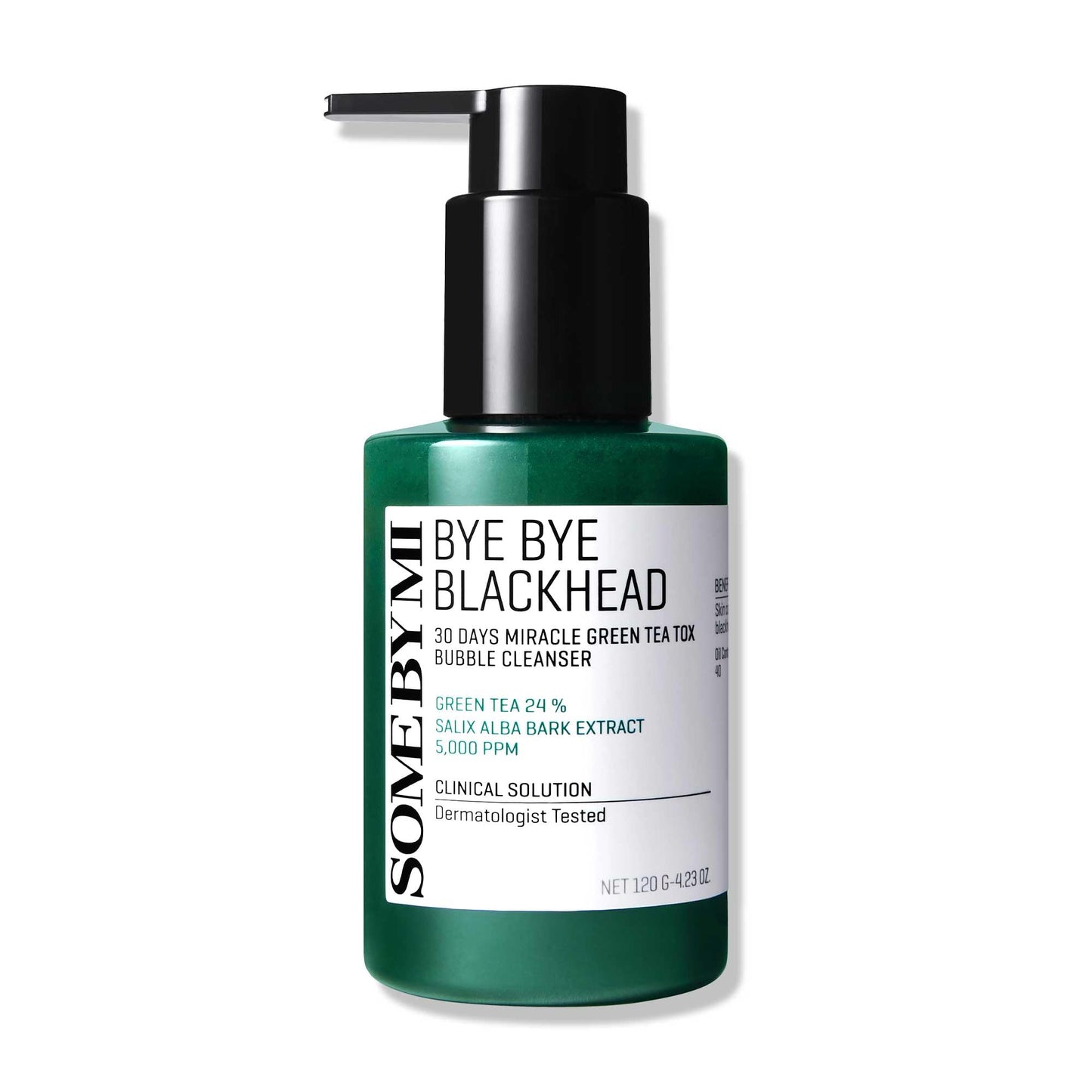 SOME BY MI Bye Bye Blackhead 30 Days Miracle Green Tea Tox Bubble Cleanser 120g