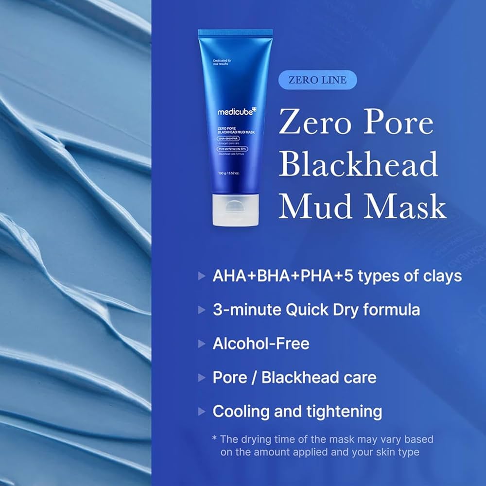 MEDICUBE Zero Pore Blackhead Mud Mask 100g