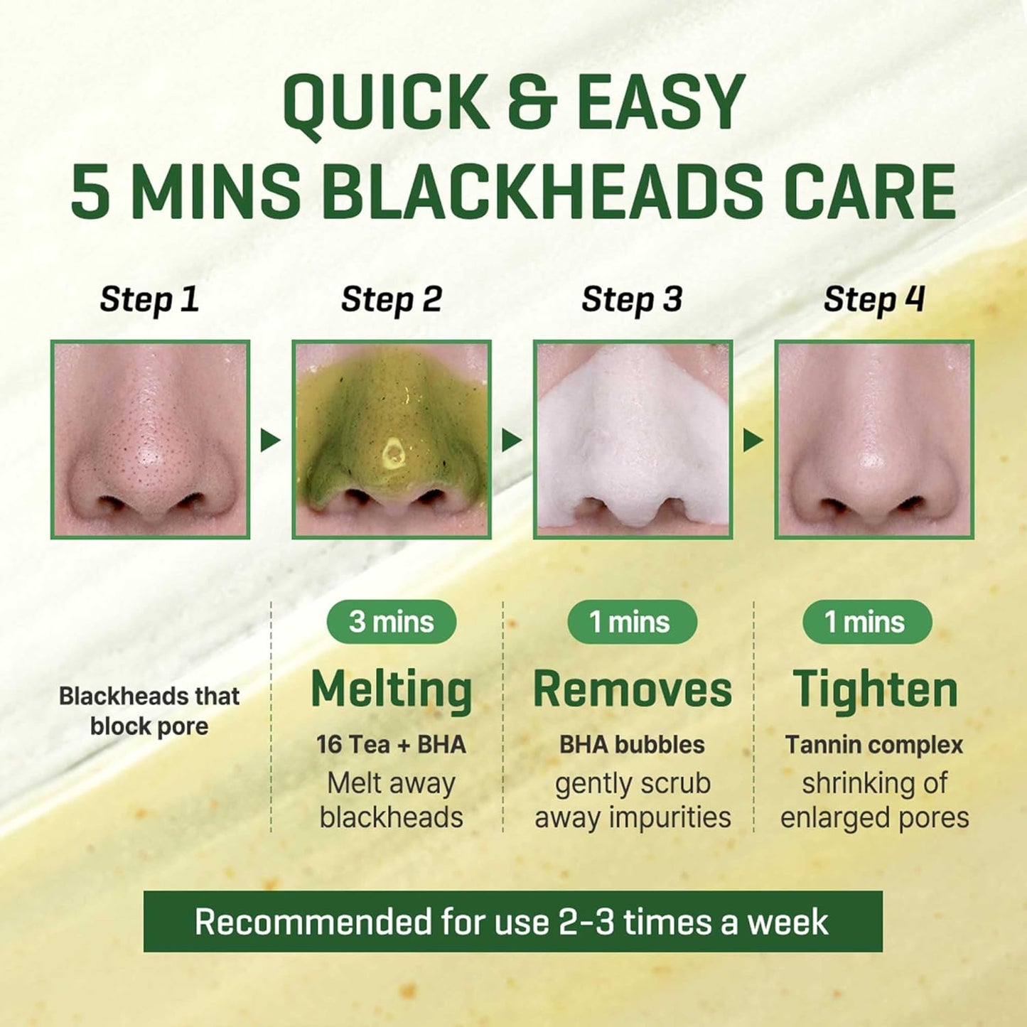 SOME BY MI Bye Bye Blackhead 30 Days Miracle Green Tea Tox Bubble Cleanser 120g