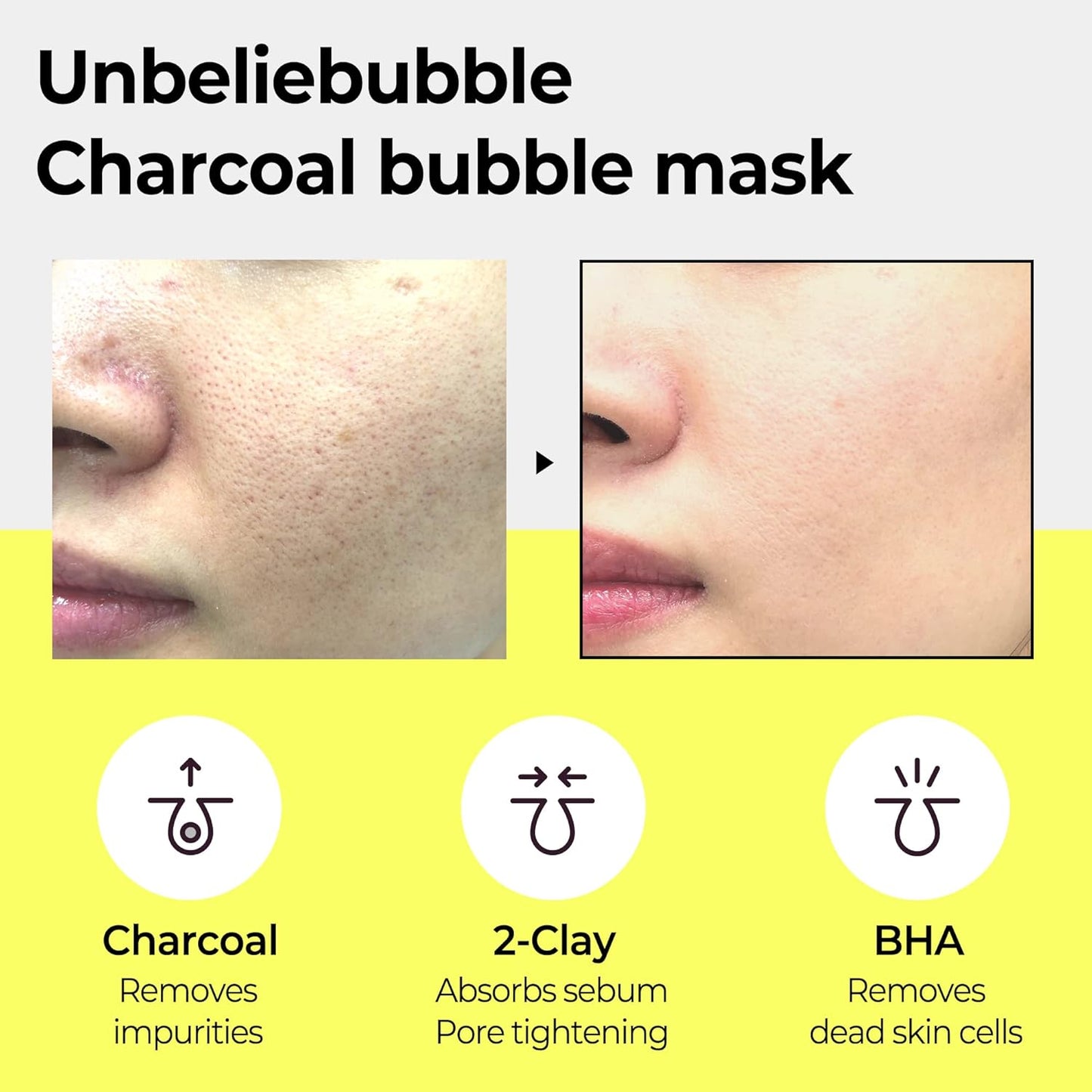 SOME BY MI Charcoal BHA Pore Clay Bubble Mask 120g