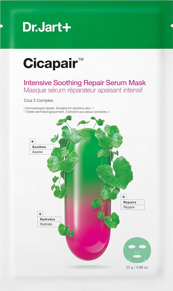 Dr.Jart+ Cicapair™ Sensitive Skin Serum Face Mask For Redness 5 Sheets x 25g