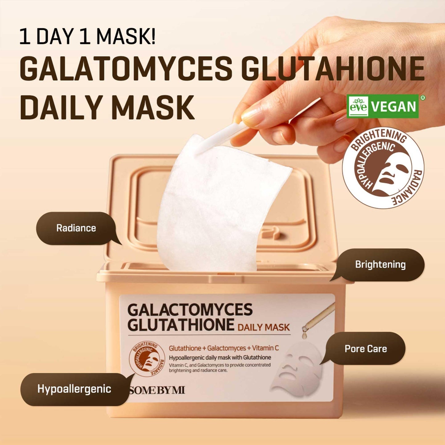 SOME BY MI Galactomyces Glutathione Daily Mask 30 Sheets [350ml]