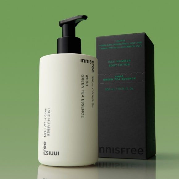 INNISFREE Isle Number Body Lotion 300ml #Green Tea Essence