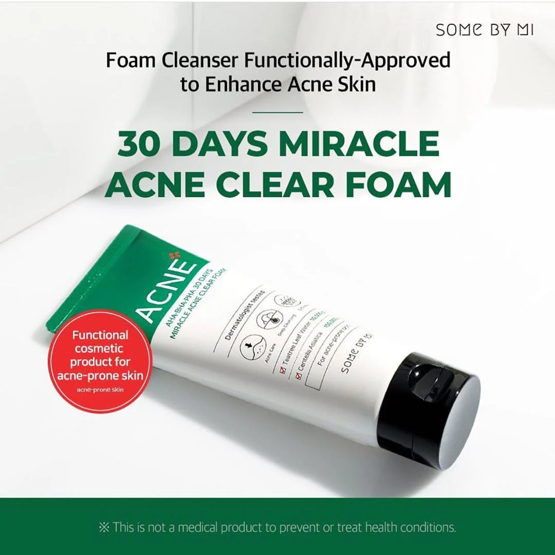 SOME BY MI AHA.BHA.PHA 30 Days Miracle Acne Clear Foam 100ml