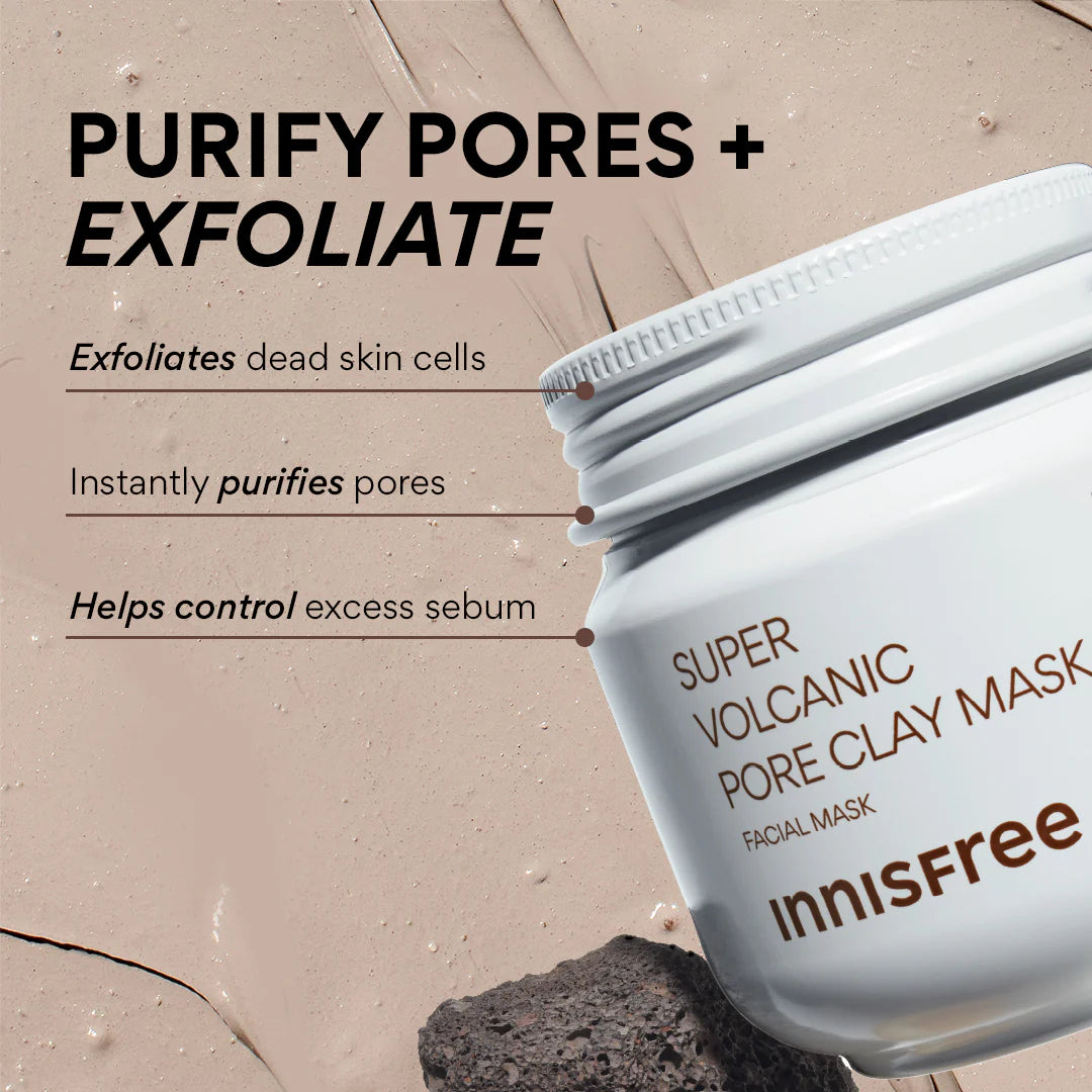 INNISFREE Super Volcanic Pore Clay Mask 100ml [Pore Clearing Solution]