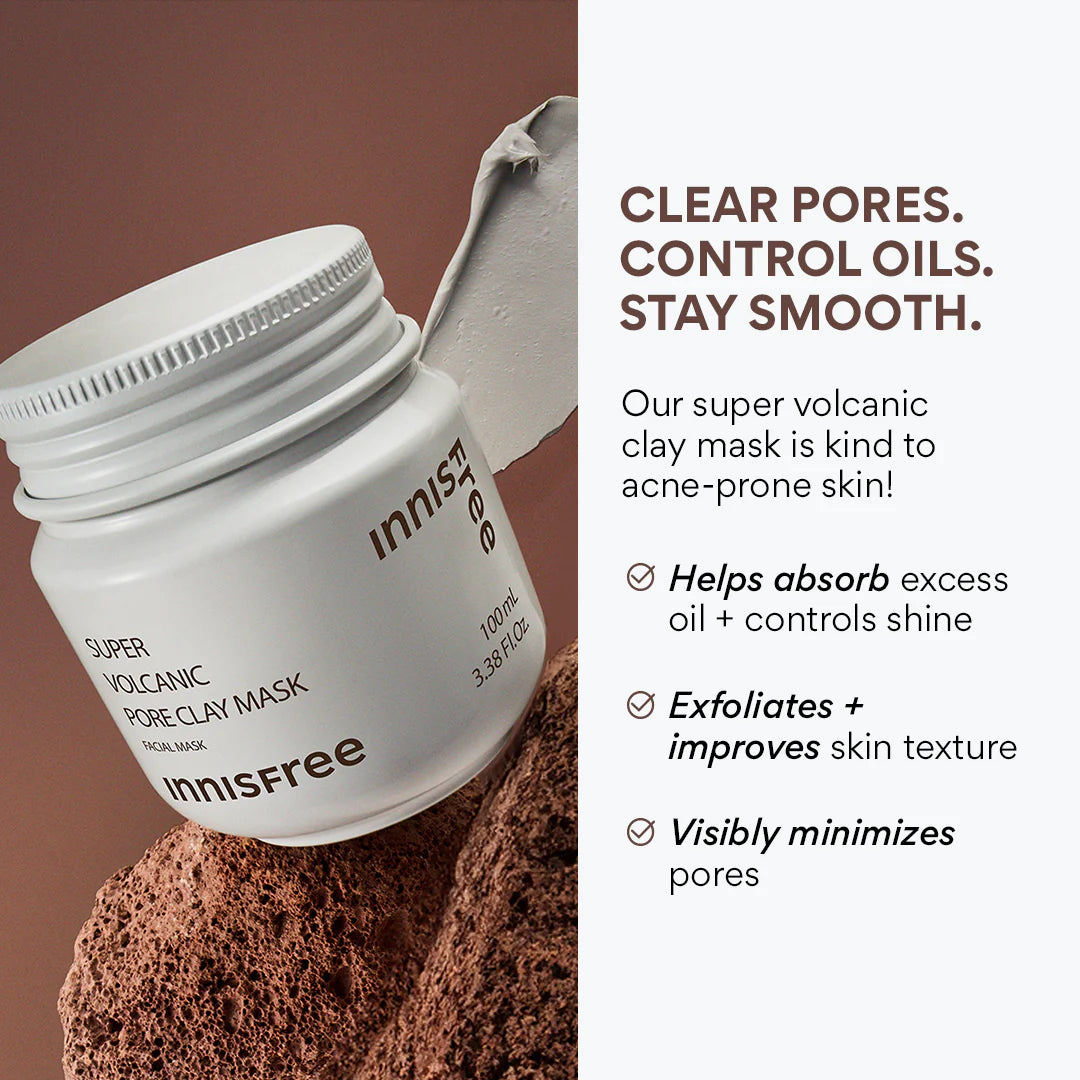 INNISFREE Super Volcanic Pore Clay Mask 100ml [Pore Clearing Solution]