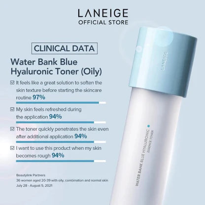 LANEIGE Water Bank Blue Hyaluronic Essence Toner 160ml [Combination to Oily Skin]