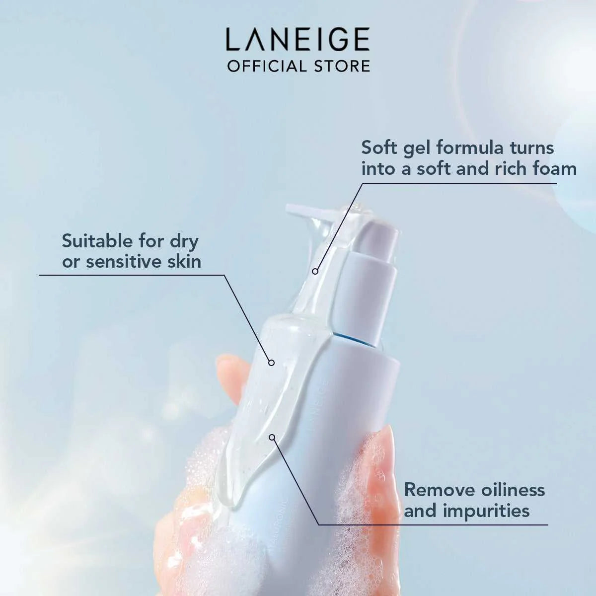 LANEIGE Water Bank Blue Hyaluronic Cleansing Gel 200ml