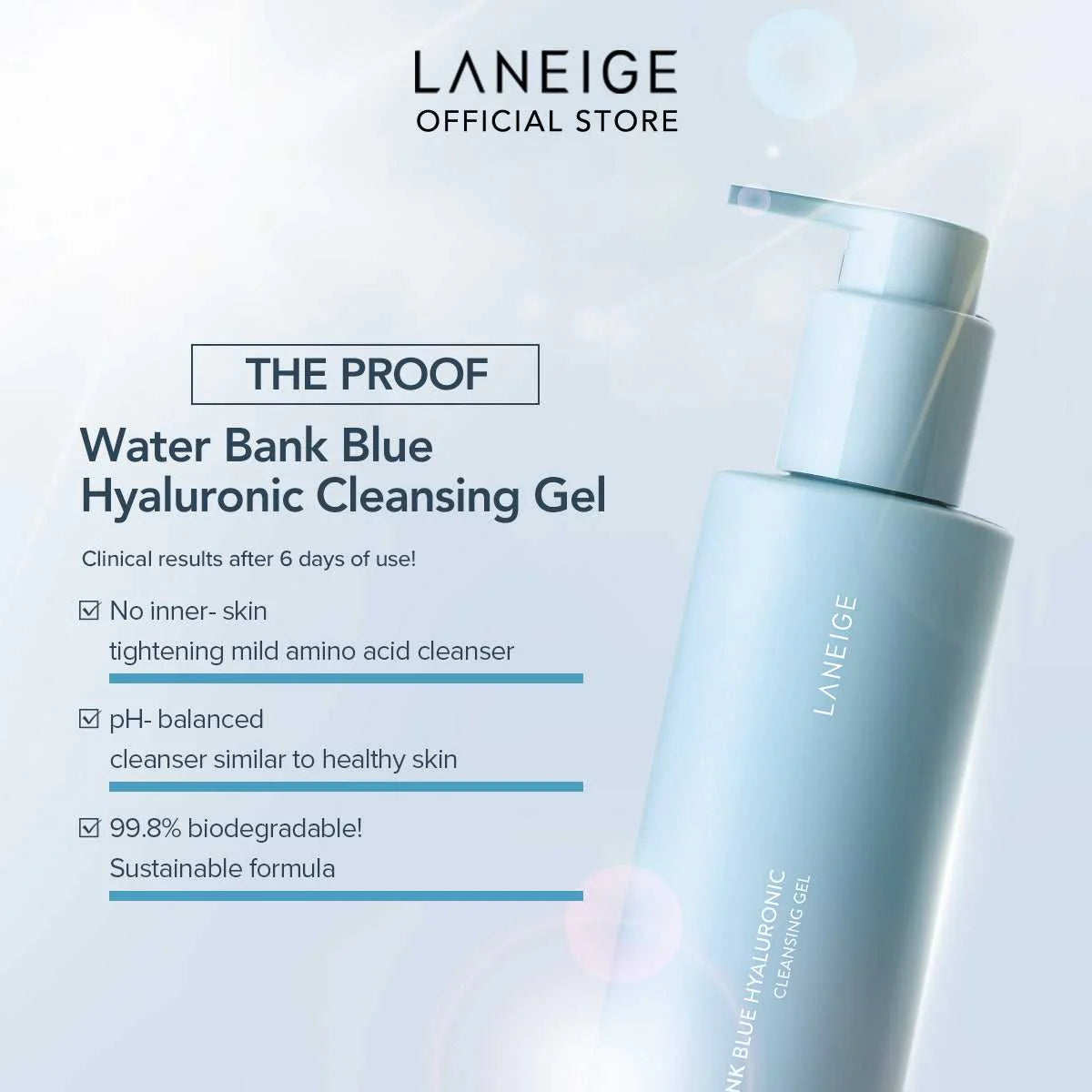 LANEIGE Water Bank Blue Hyaluronic Cleansing Gel 200ml