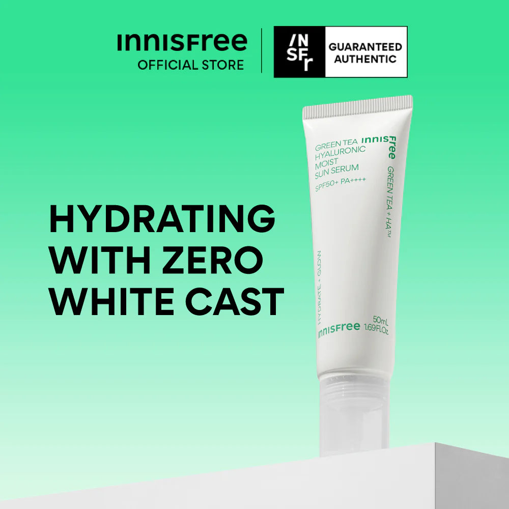 INNISFREE Green Tea Hyaluronic Moist Sun Serum SPF50+ PA++++ 50ml