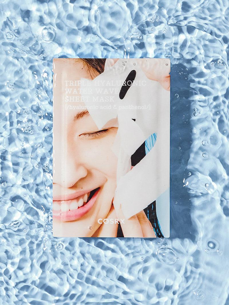 COSRX Hydrium Triple Hyaluronic Water Wave Sheet Mask 10 Sheets x 20ml