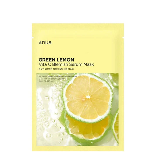 ANUA Green Lemon Vita C Blemish Serum Mask 10ea x 25ml