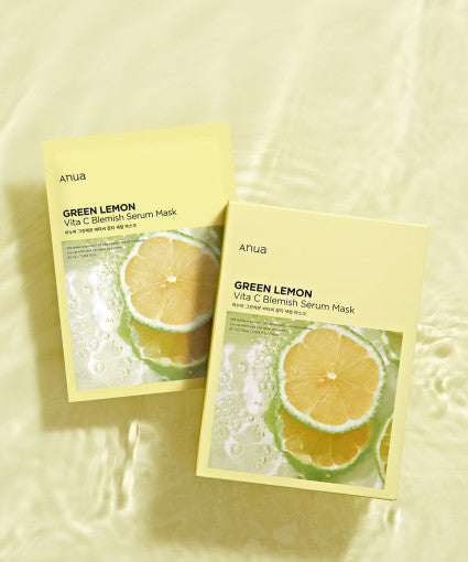 ANUA Green Lemon Vita C Blemish Serum Mask 10ea x 25ml