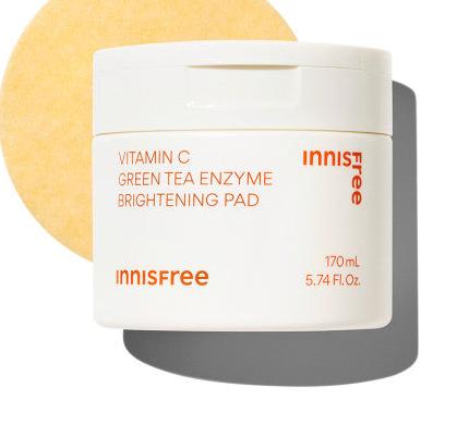 INNISFREE Vitamin C Green Tea Enzyme Brightening Pad 60ea [170ml]