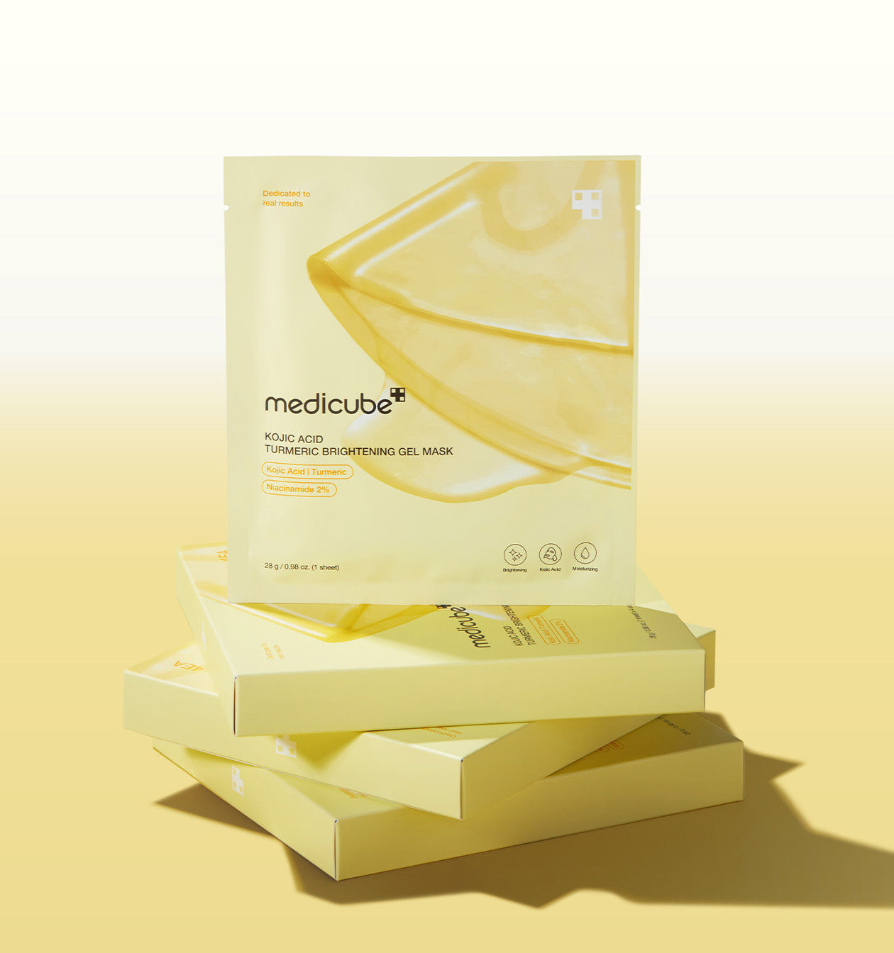 MEDICUBE Kojic Acid Turmeric Brightening Gel Mask Sheet 4ea x 28g