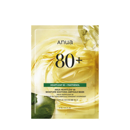 ANUA Heartleaf 80 Moisture Soothing Ampoule Mask 10ea x 27ml