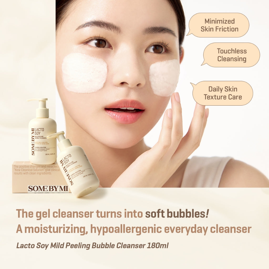 SOME BY MI Lacto Soy Mild Peeling Bubble Cleanser 180ml